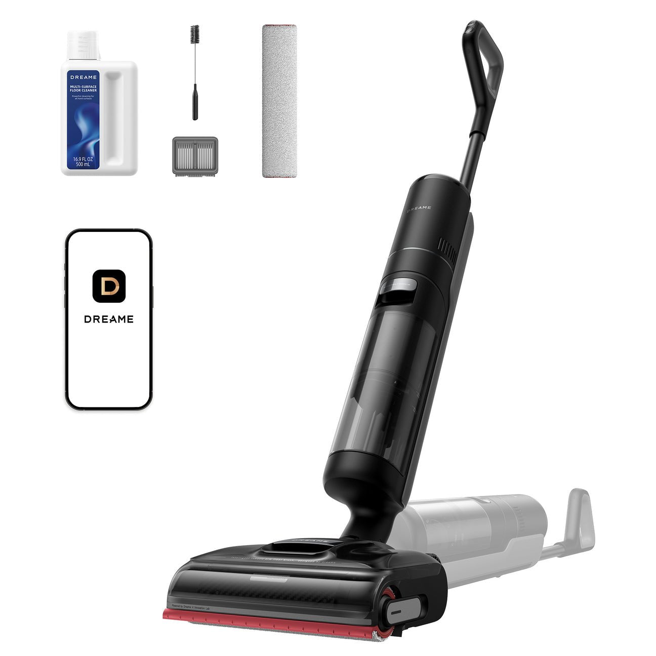 EAN 6977328069146 - Dreame H15S Escoba eléctrica Batería Seca y húmeda Sin bolsa Negro 4 Ah imagen 2