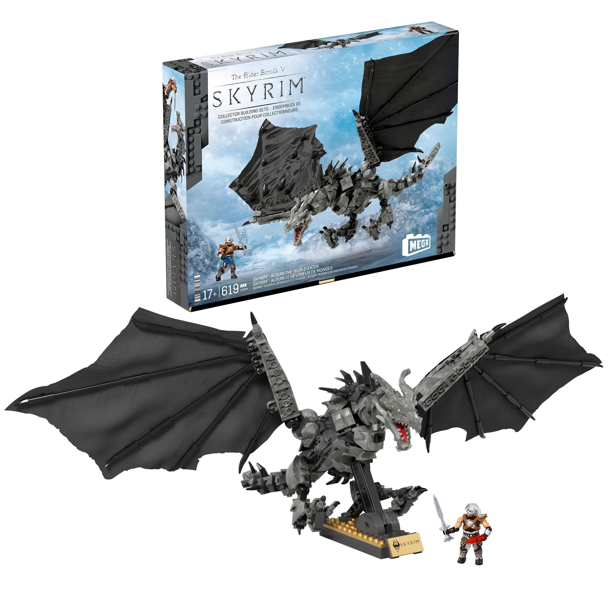 Mattel Mega Showcase Skyrim Set, Construction Toy Hxr98