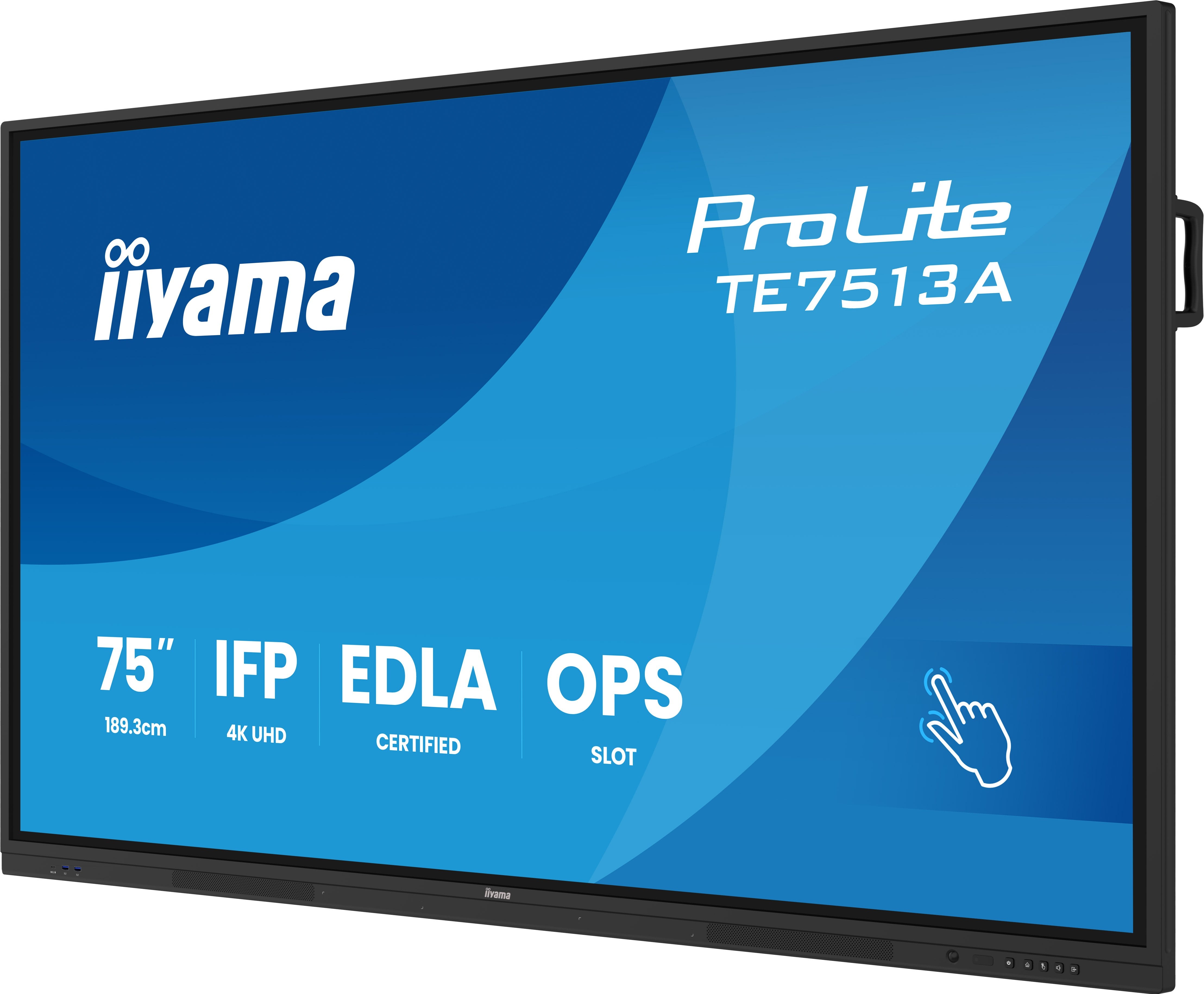 EAN 4948570124817 - iiyama TE7513A-B1AG pantalla de señalización Panel plano interactivo 190,5 cm (75") Wifi 500 cd / m² 4K U imagen 6