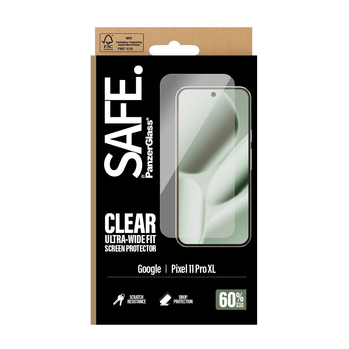 Panzerglass Safe. Screen Protector Google Pixel 11 Pro Xl  Ultra-Wide Fit
