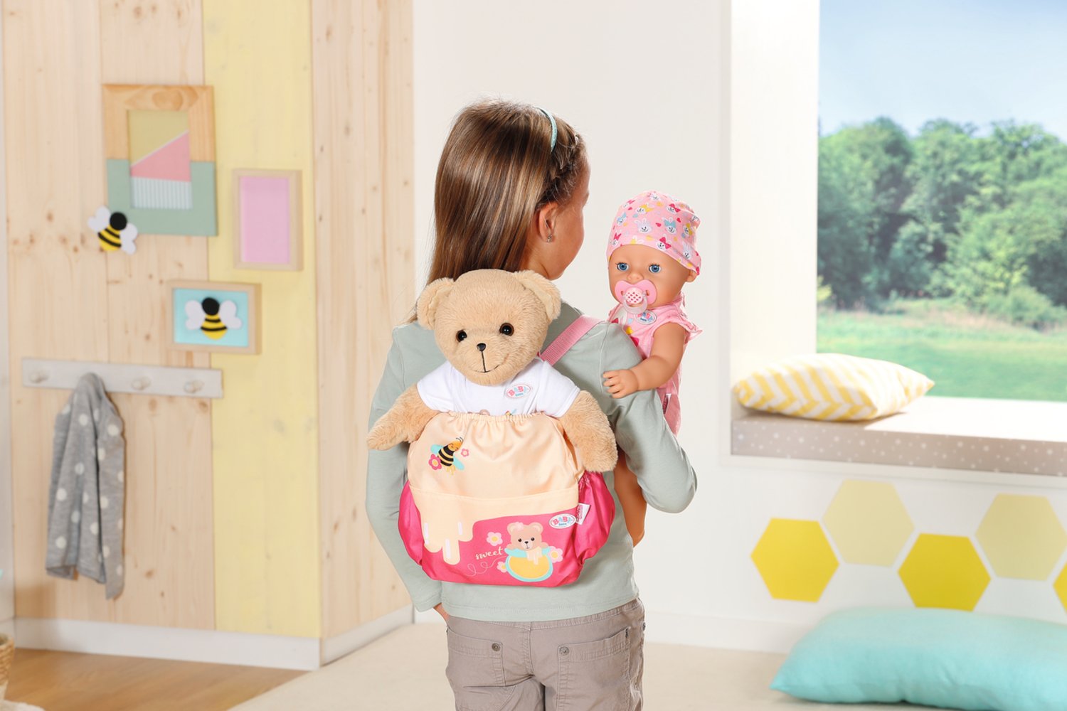 Mochila De Osito Baby Born® De Zapf Creation (Amarillo) 834831