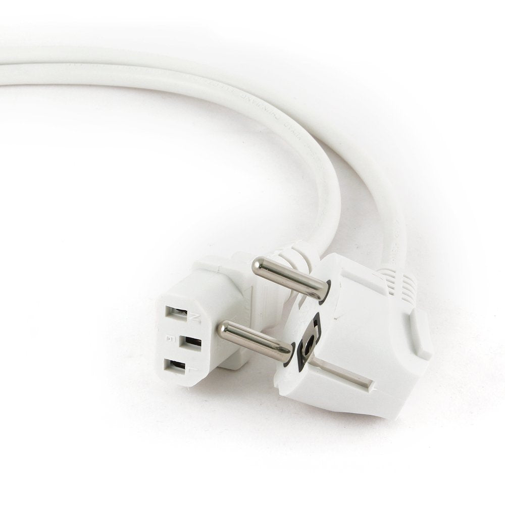 EAN 8716309026666 - Gembird PC-186W-VDE cable de transmisión Blanco 1,8 m CEE7/4 imagen 4