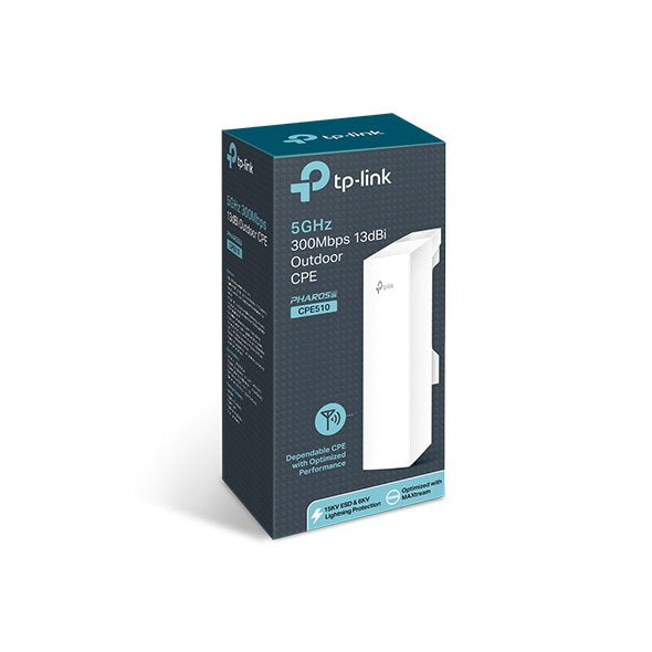Punto De Acceso Inalámbrico Tp-Link Cpe510 Poe 300mbps 5ghz Antena De 13dbi Wifi 802.11n A