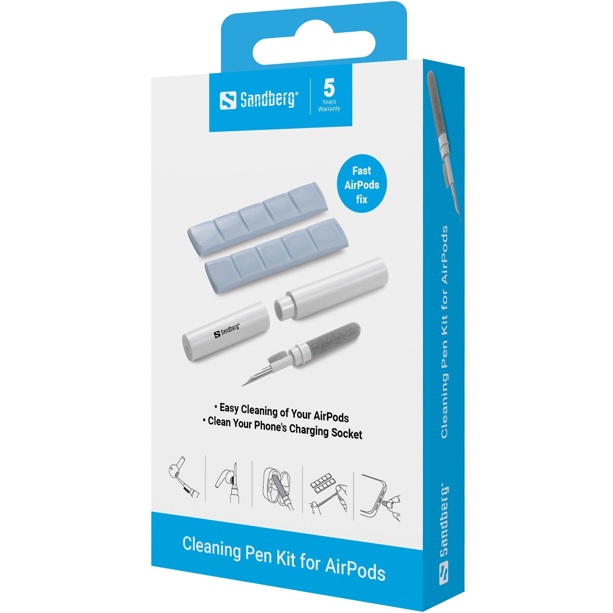 EAN 5705730470325 - Sandberg 470-32 auricular / audífono accesorio Kit de limpieza imagen 7
