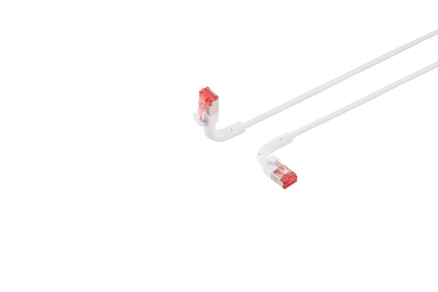 Cat6a U/Ftp 3m White  Flex-Angle Network Cable