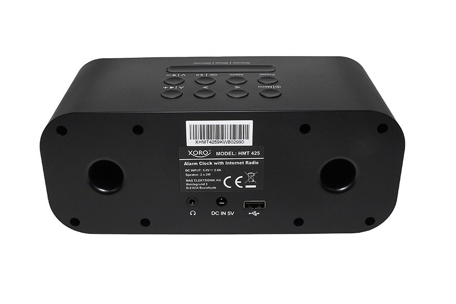 Xoro Wecker Con Radio Bluetooth Farb-Display Mereo Lautsp.