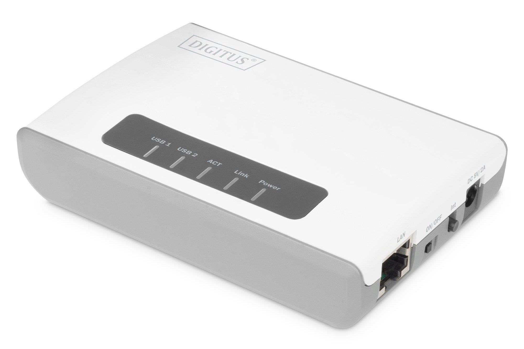 Ditgitus 2-Port Usb2.0 Wireless Multif. Netw.Server,300mbps