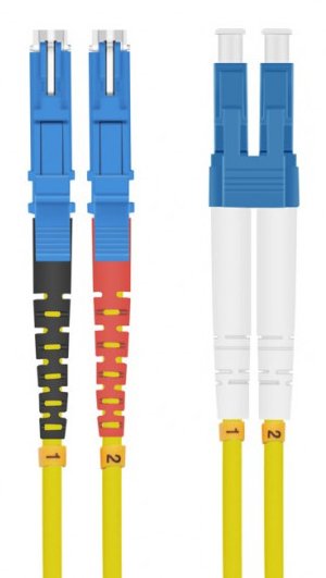 Helos Lwl Cable De Red E2000® (Lsh)/Lc Duplex 9/125?M Os2 Amarillo 1,0m