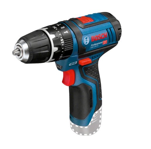 Taladro De Impacto Inalámbrico Bosch Gsb 12v-15 Solo Professional, 12 Voltios (Azul/Negro, Sin Batería Ni Cargador) 06019b6901
