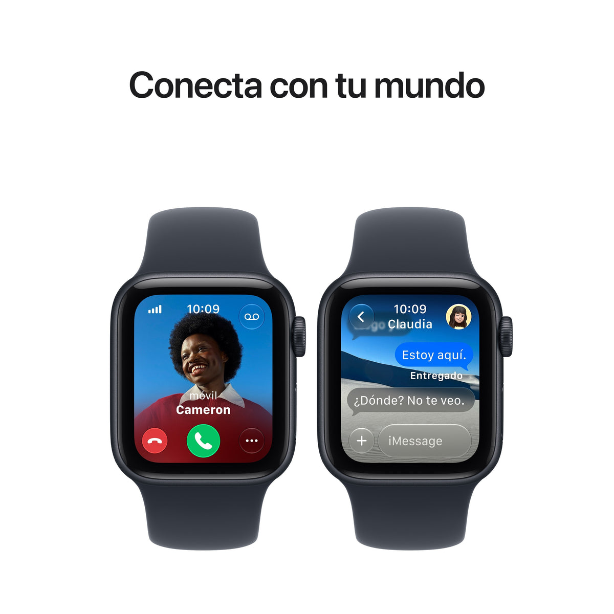 Apple Watch Se 3 (2026) Gps+Cel 40 Mm Caja De Aluminio Medianoche Correa Deportiva Azul Marino Talla M L Siri Ai