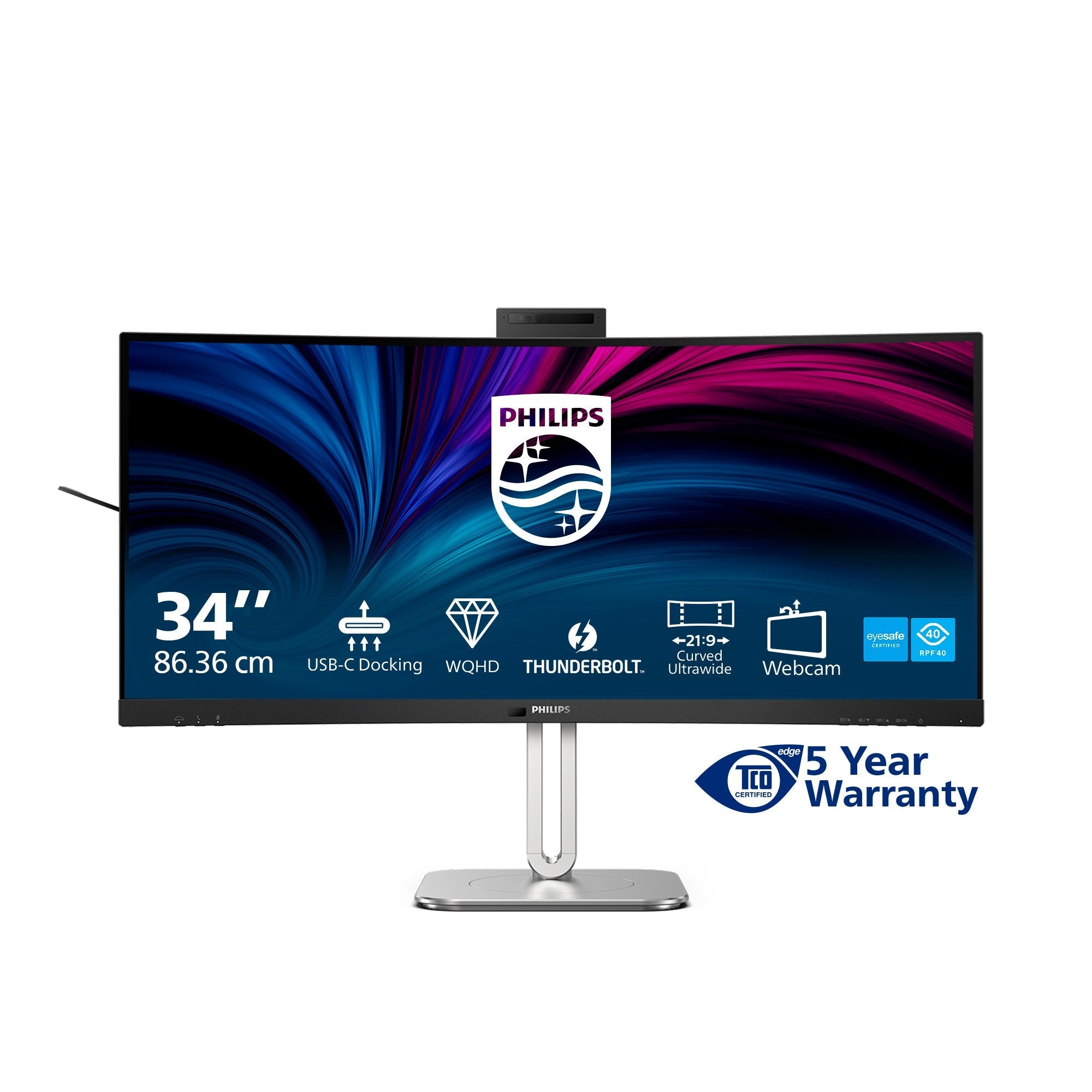 EAN 8712581804633 - Philips 6000 series 34B2U6603CH/00 pantalla para PC 86,4 cm (34") 3440 x 1440 Pixeles Wide Quad HD LCD Gr imagen 4