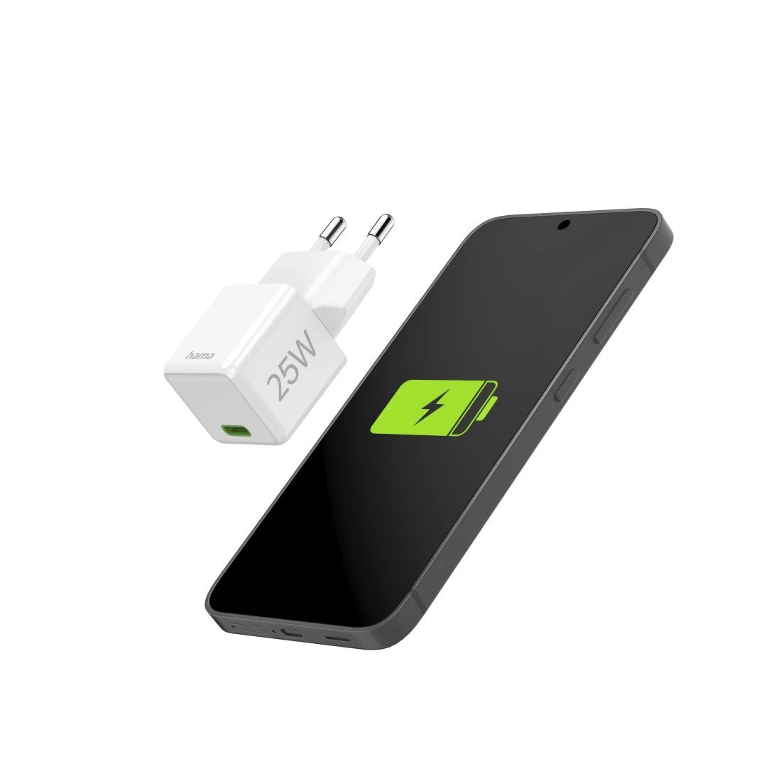 Hama Ladowarka Sieciowa Supermini 25w Pd/Qc 1x Usb-C Biala