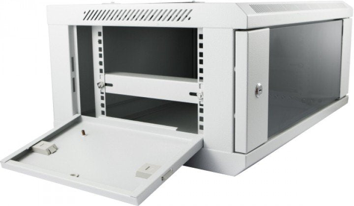 Allnet 19\"Wandgehäuse, 27he, 1-Teilig, T450mm, Lichtgris, Smc-Serie,