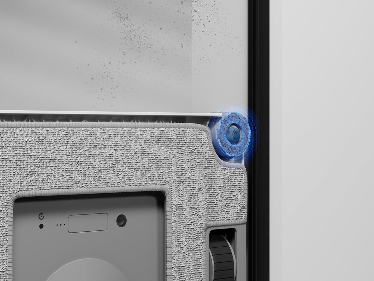 Ecovacs Winbot W2s Pro Omni Window Cleaning Robot,Auto Spray,Smart Path Planning,White+Portable Station