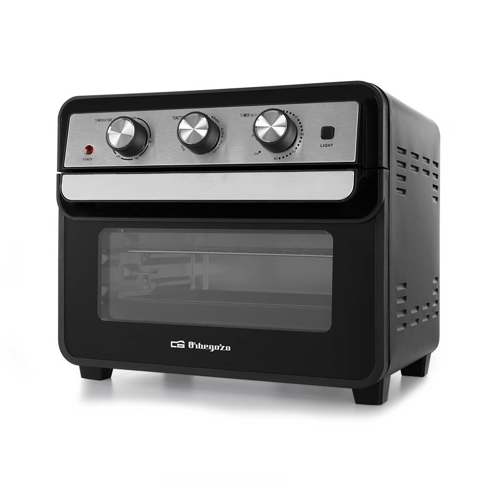 Horno Freidora Orbegozo Hof 220  Multifuncion - Potencia De 1600w En Modo Horno Y 1700w En Modo Freidora De Aire -