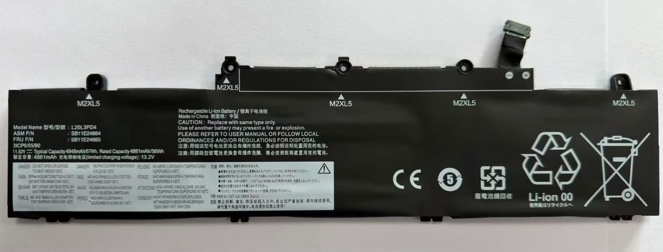 Battery Li-Polymer 57.00wh  Lenovo Black