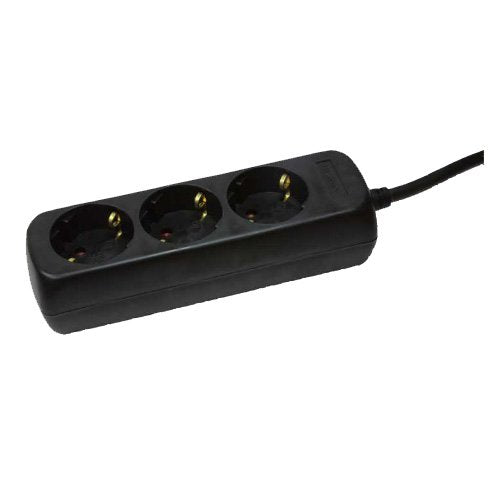 Regleta Logilink De 3 Vías, 1,4 M, Negra