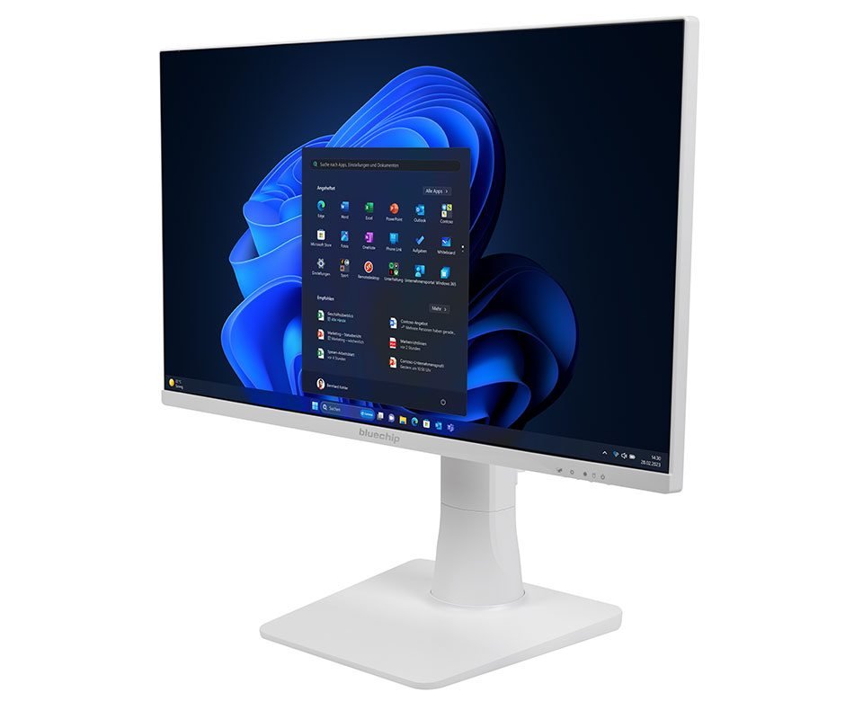 Bluechip Businessline Aio23500 *Blanco* Intel® Core I5 Procesador 14400 / Hasta 4.70 Ghz, Windows 11 Pro, 23,8\" Led Ips, 16 Gb Ddr5, 500 Gb Nvme Ssd, Intel® Wi-Fi 6, Bluetooth 5.2, Rj45 (1 Gb/S), Intel® Uhd Gráfica, Built-To-Order