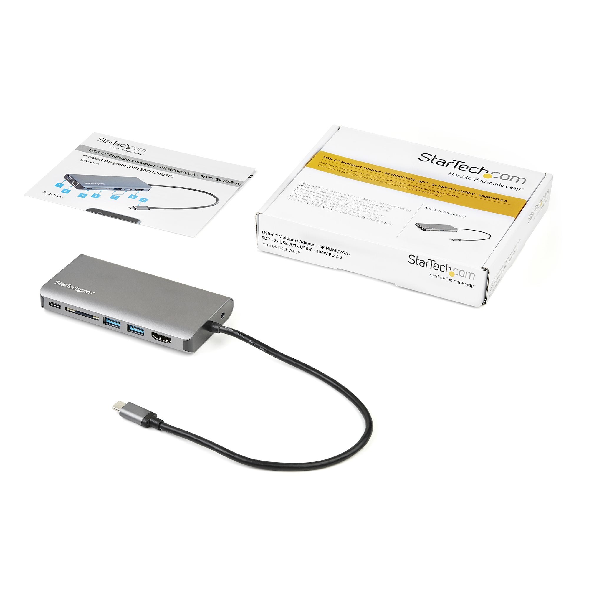 EAN 0065030880244 - StarTech.com DKT30CHVAUSP base para portátil y replicador de puertos Alámbrico USB 3.2 Gen 1 (3.1 Gen 1)  imagen 12