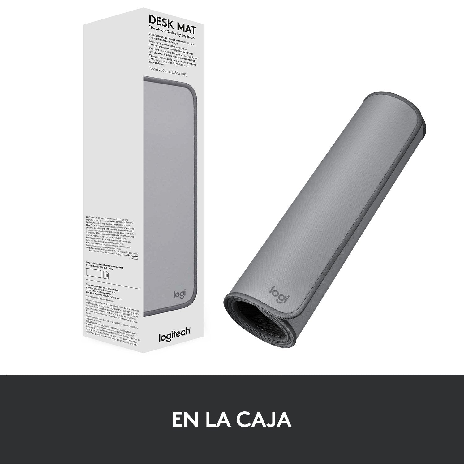 Alfombrilla Logitech Studio Series Alfombrilla De Escritorio Gris