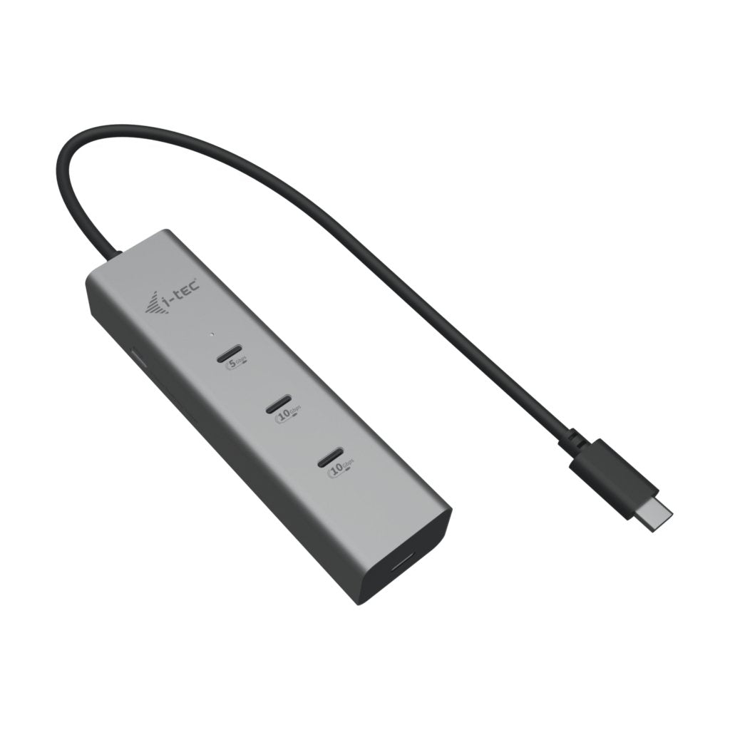 I-Tec Usb-C Charging Metal Hub 5port With Usb-C Video 8k 1xusb-C Video Data 1xusb-C Pd Data 1xusb-C 3.2 Gen1 2xusb-C 3.2 Gen2 Pd85w
