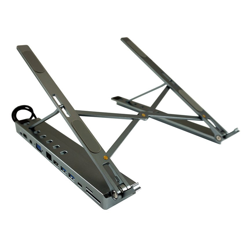 Lc Power Lc-Hub-C-Multi-Stand Para Portatil Hdmi, Mdp, Vga,2xusb3.2, 2xusb-C, Lan,Sd/Msd, Aux
