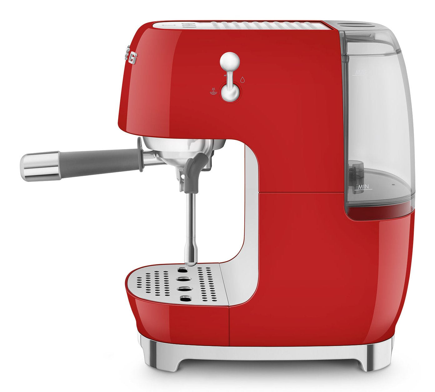 Smeg Espressomaschine Ecf03rdeu, Thermoblock, Cold Brew, Dampfdüse, 1.4l Tank