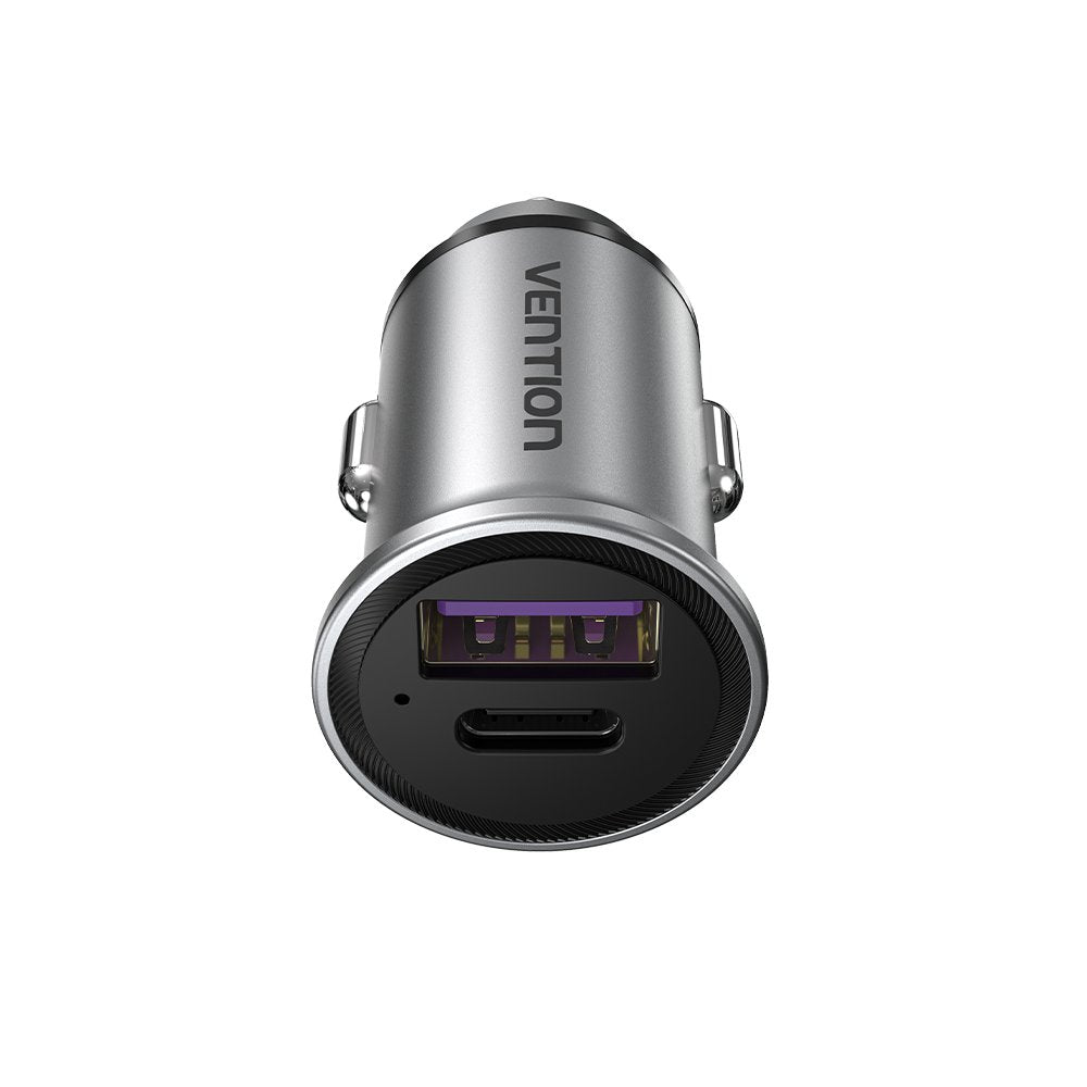 Cargador De Coche Vention Fffh0 1xusb-Tipo C 1xusb 30w