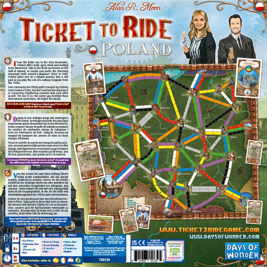 Juego De Mesa Aventureros Al Tren Polonia Pegi 8