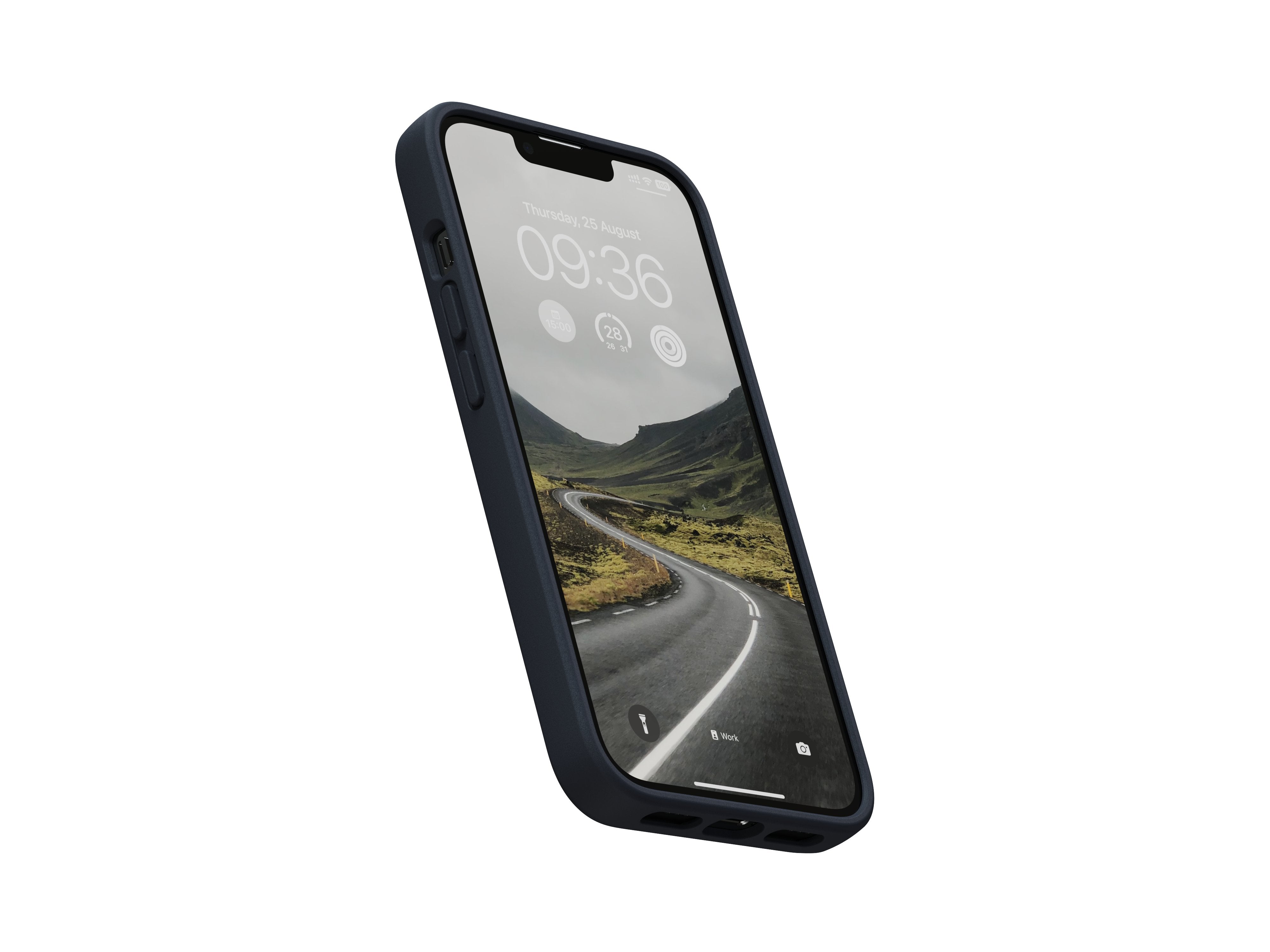 Funda De Cuero Iphone 14 (6.1) Negro