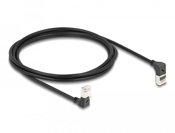 Delock Cable De Red Rj45 Cat.6a S/Ftp Slim 90° Oben / Unten Angular 2 M