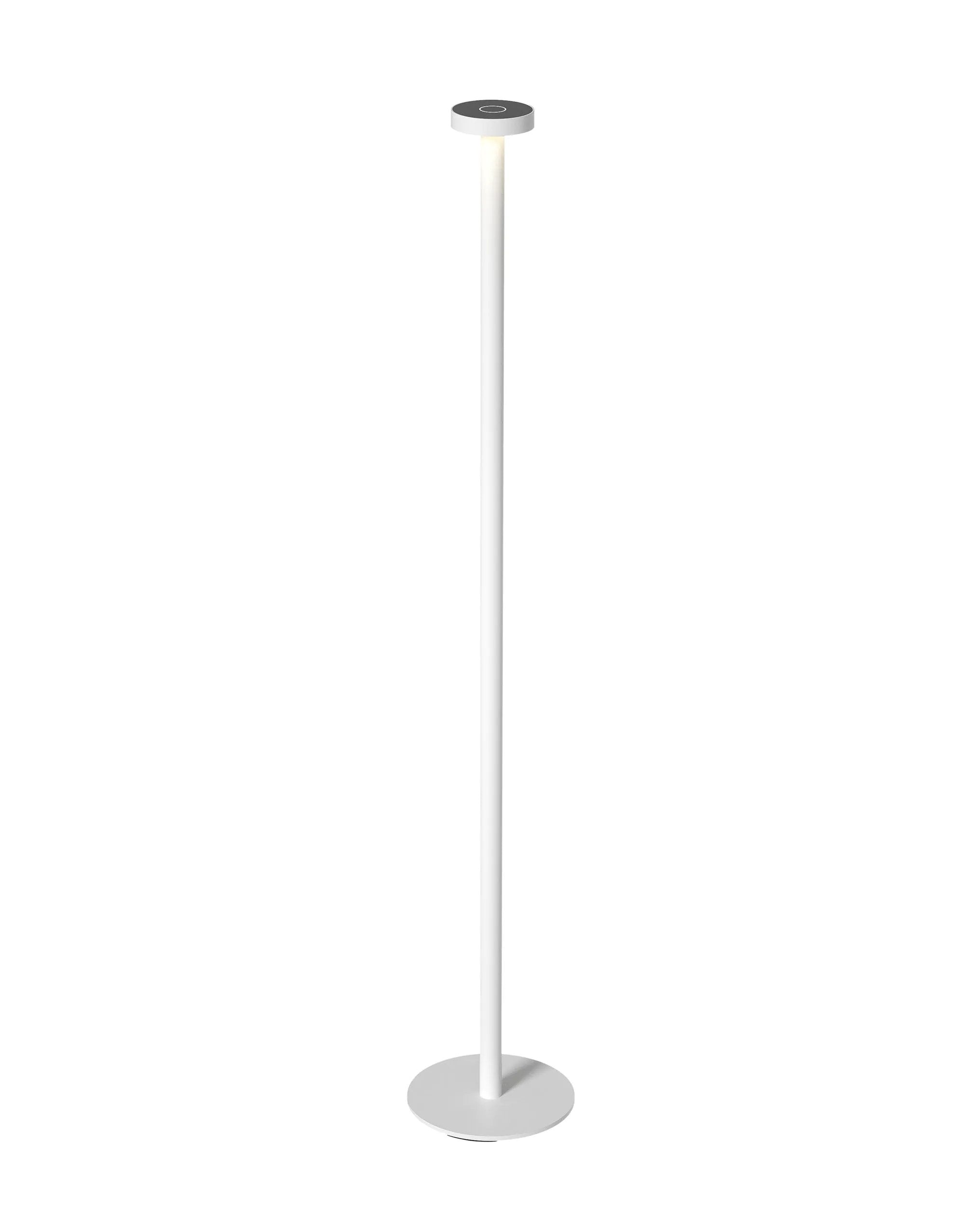 Sompex Boro White Battey-Oper. Outdoor Floor Lamp
