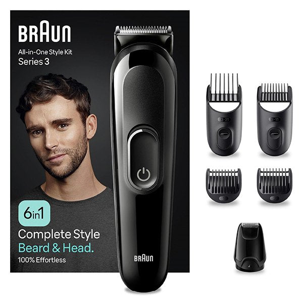 Barbero Kit Multicuidado Braun Mgk3420, Negro