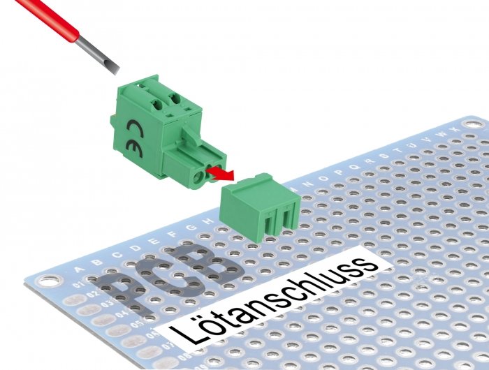 Terminalblock Set Für Platine 2 Pin 5,08 Mm Rastermass Horizontal