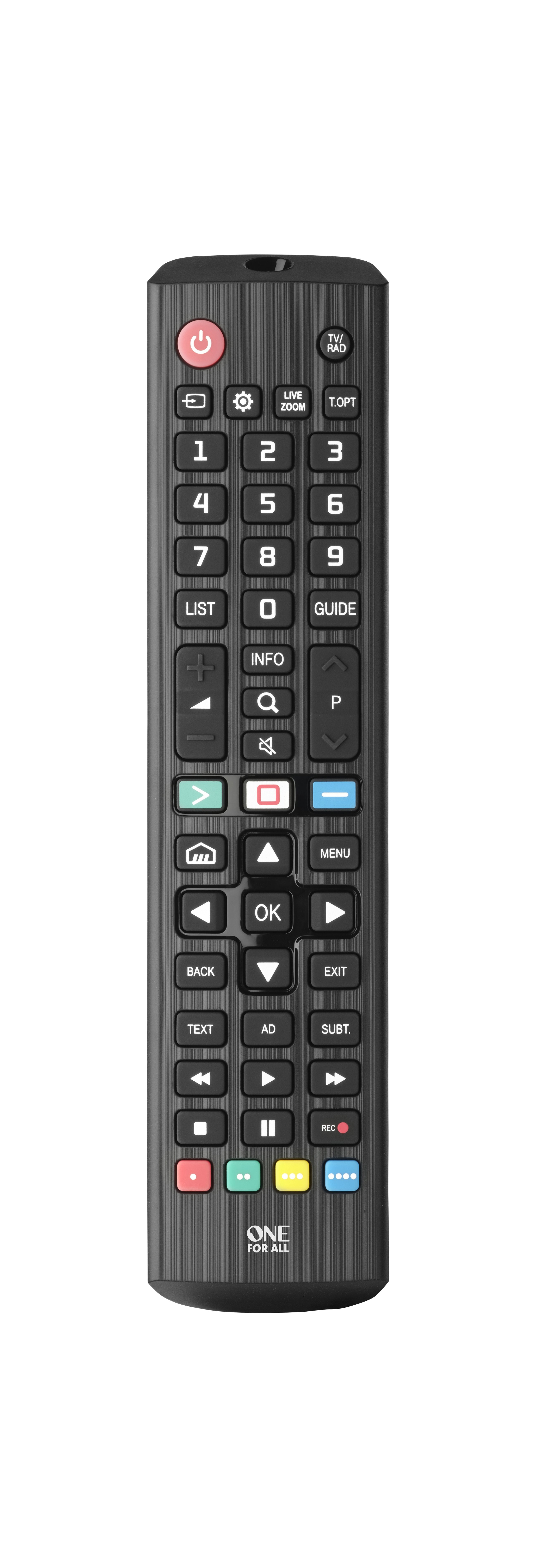 EAN 8716184072666 - One For All TV Replacement Remotes URC4911 mando a distancia IR inalámbrico Botones imagen 1