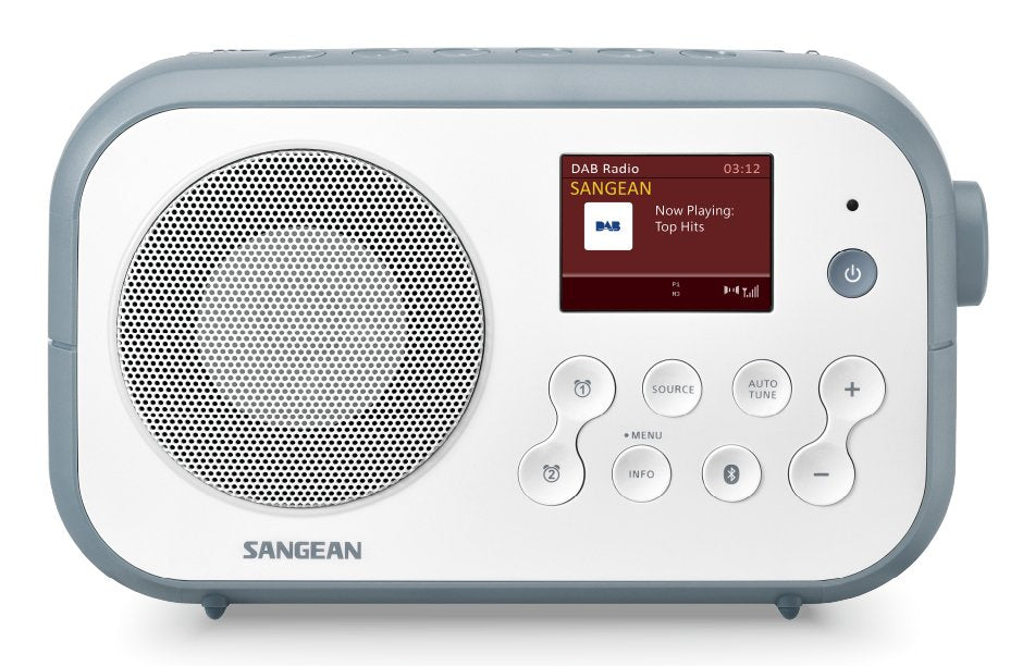 EAN 4711317995335 - Sangean DPR-42BT Portátil Analógico y digital Azul, Blanco imagen 1