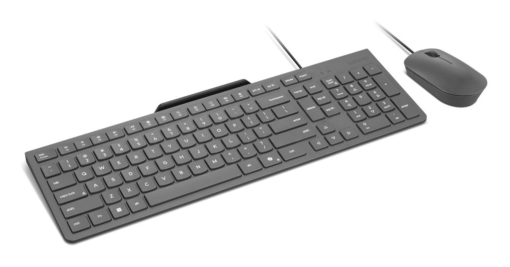 EAN 0195892110583 - Lenovo GX31R09775 teclado Ratón incluido Hogar / Oficina USB Inglés de EE. UU. Gris imagen 3