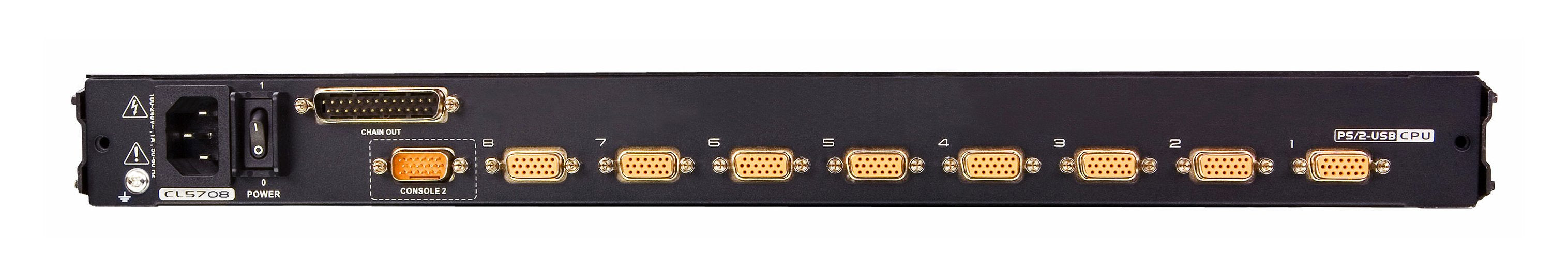 EAN 5715063527764 - ATEN CL5708M interruptor KVM Montaje en rack Negro imagen 5