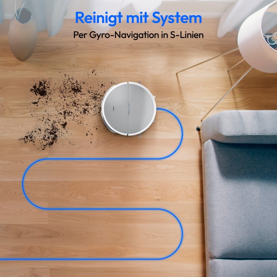Medion Md18035 E35 Sw  (Blanco/Gris, Saugroboter Mit Wischfunktion) 50076258