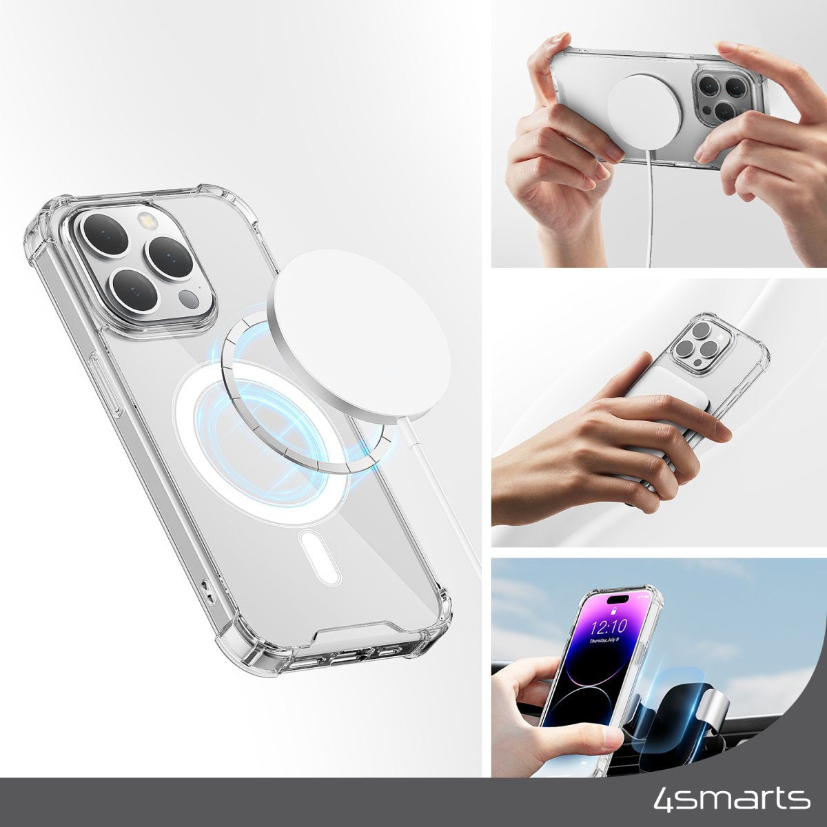 Funda  4smarts Hybrid Ibiza Para Apple Iphone 15 Plus Magsafe-Kompatibel