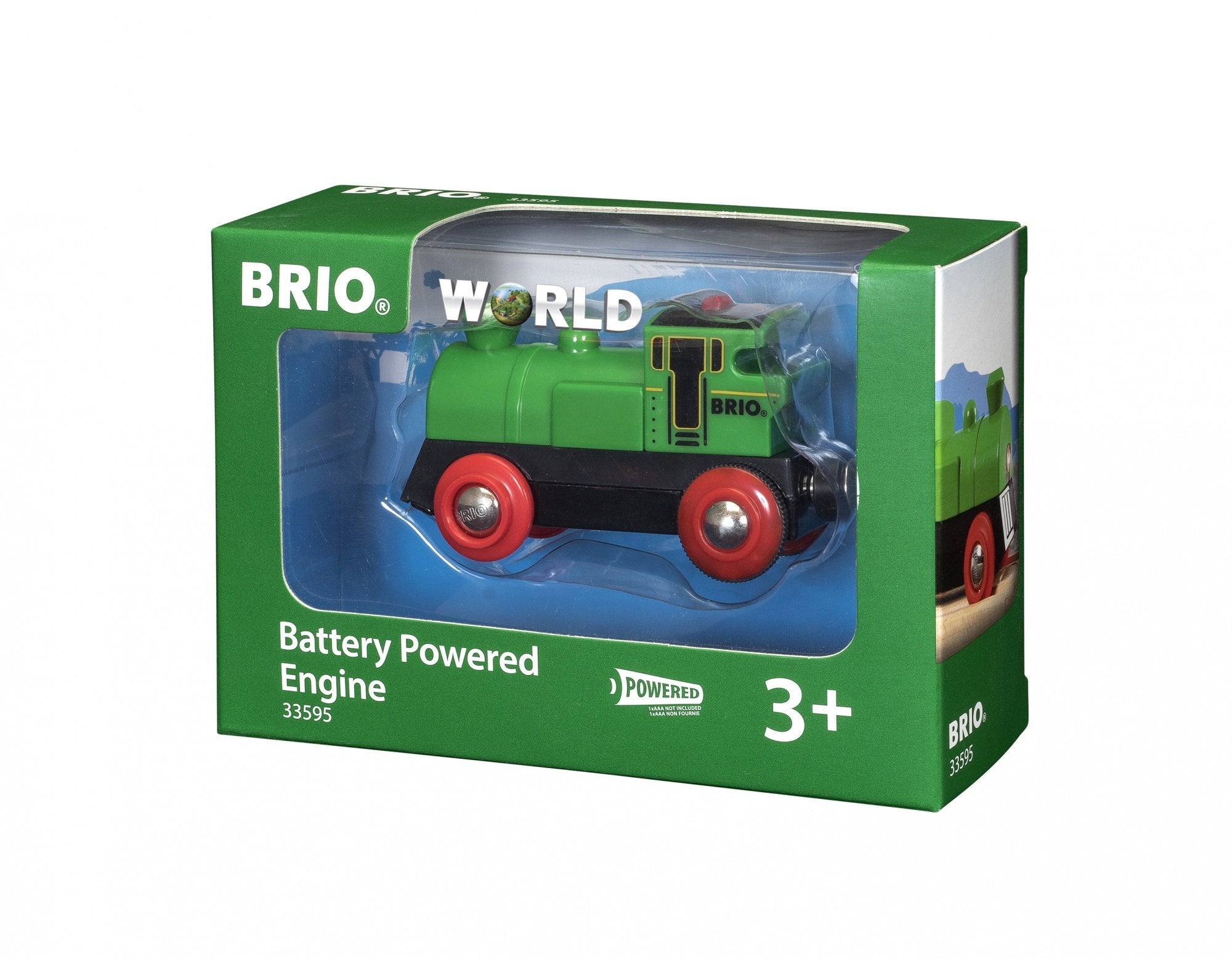 Brio World World Speedy Locomotora De Batería Verde, Vehículo De Juguete Verde 33595