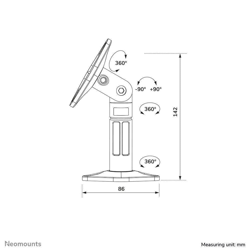 EAN 8717371441104 - Neomounts SPEAKER-W100 soporte de altavoz Techo, Pared Plástico Negro imagen 11