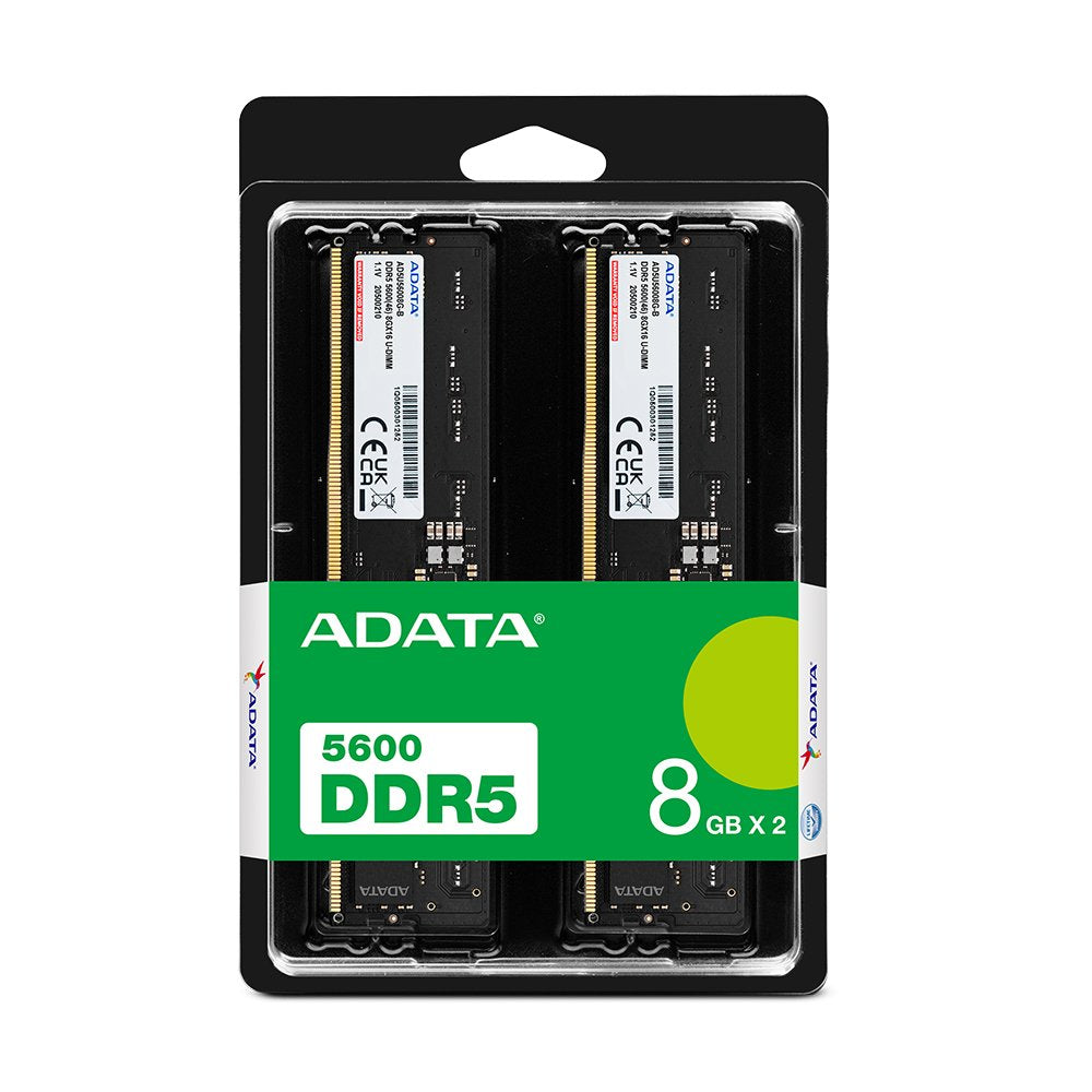 Memoria  Adata Dimm Ddr5-5600  16 Gb  (2x 8 Gb)  Ad5u56008g-Dt