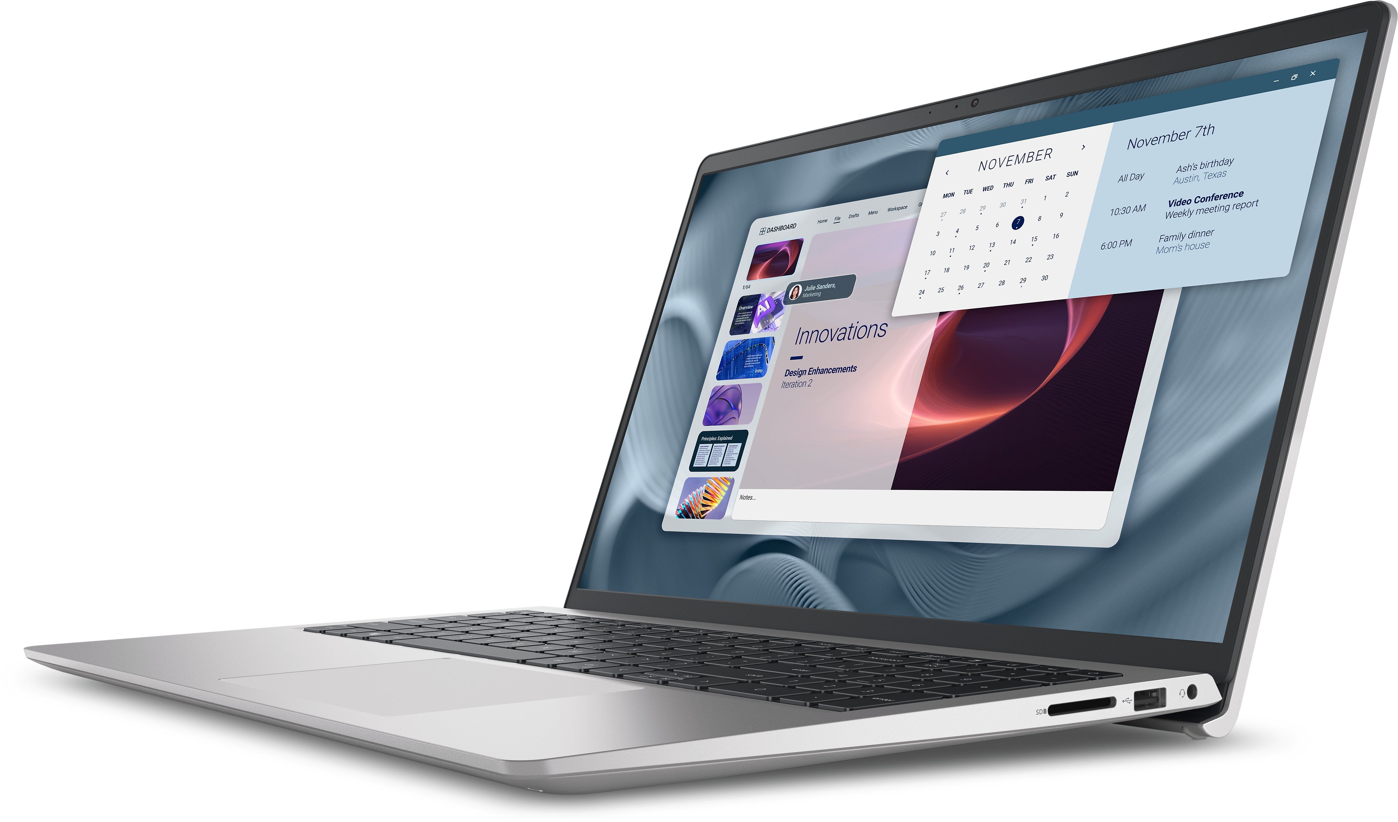 Dell Pro 15 Essential (M7k36), Portátil Plateado, Intel® Core I7-1355u, Gráficos Intel® Uhd, 16 Gb Ddr5, 512 Gb (512 Gb Ssd), Windows 11 Pro M7k36