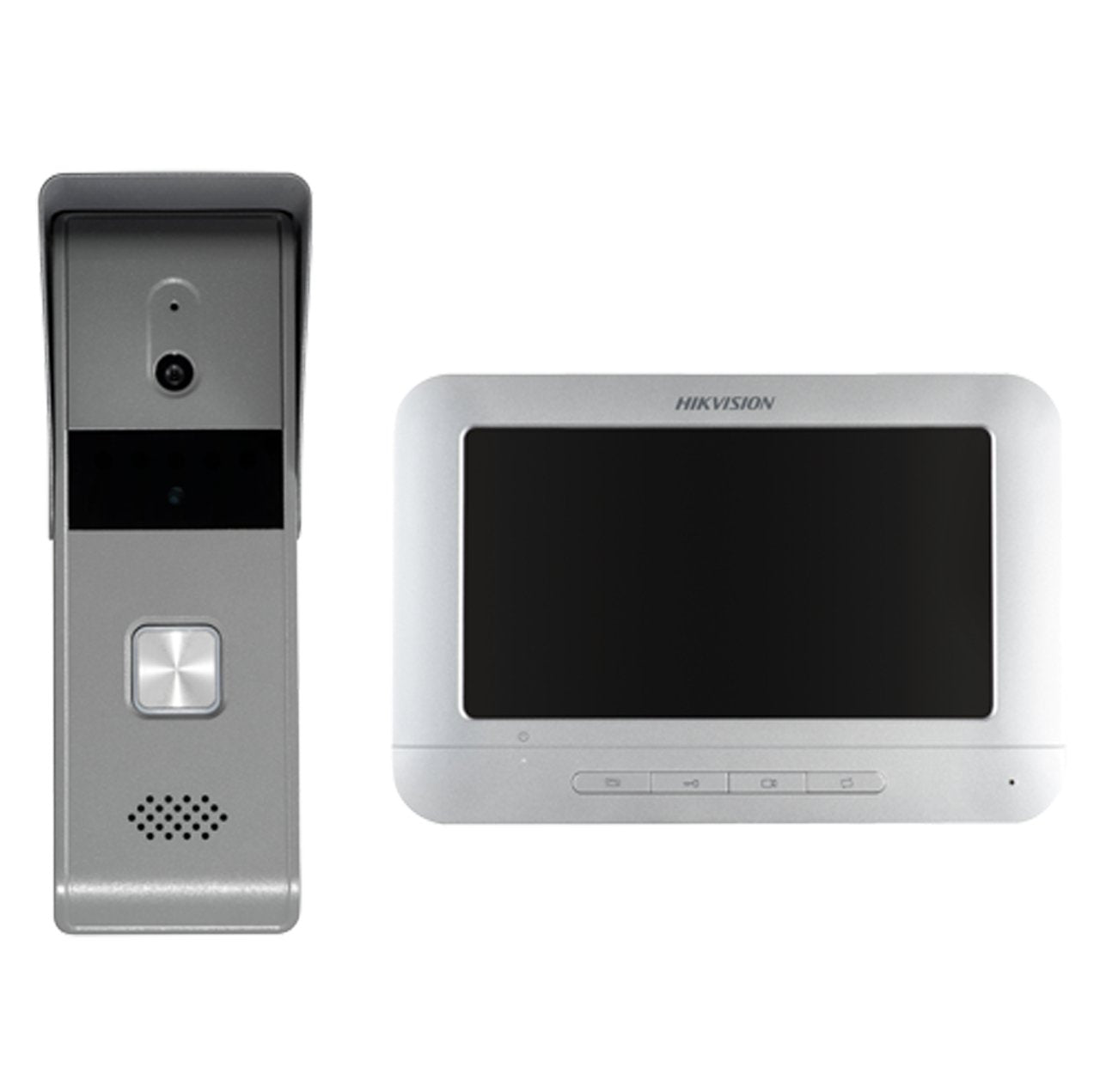 EAN 6931847130671 - Hikvision DS-KIS203T sistema de intercomunicación de video 17,8 cm (7") Gris, Blanco imagen 1