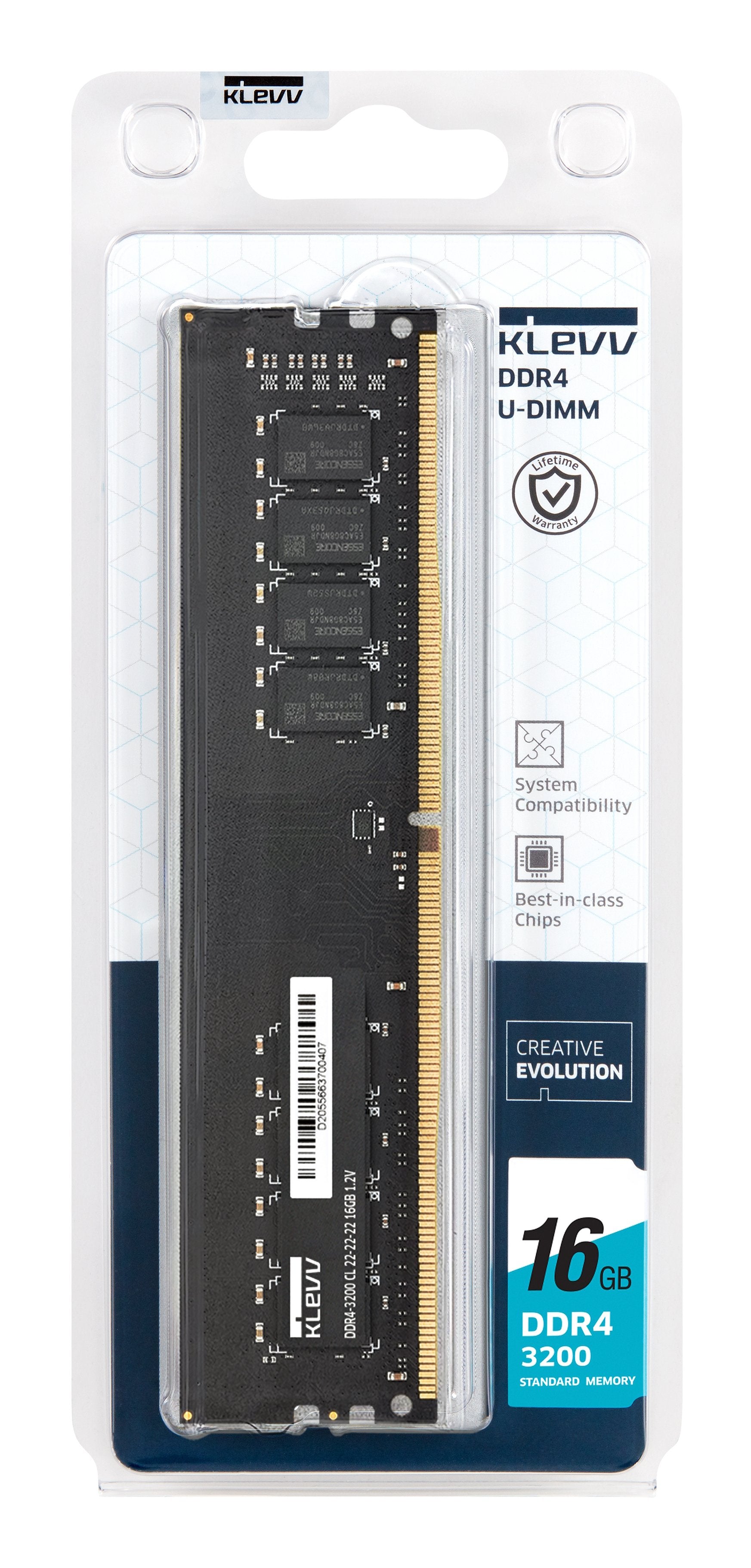 16 Gb Ddr4-Ram Pc3200 Klevv Cl22