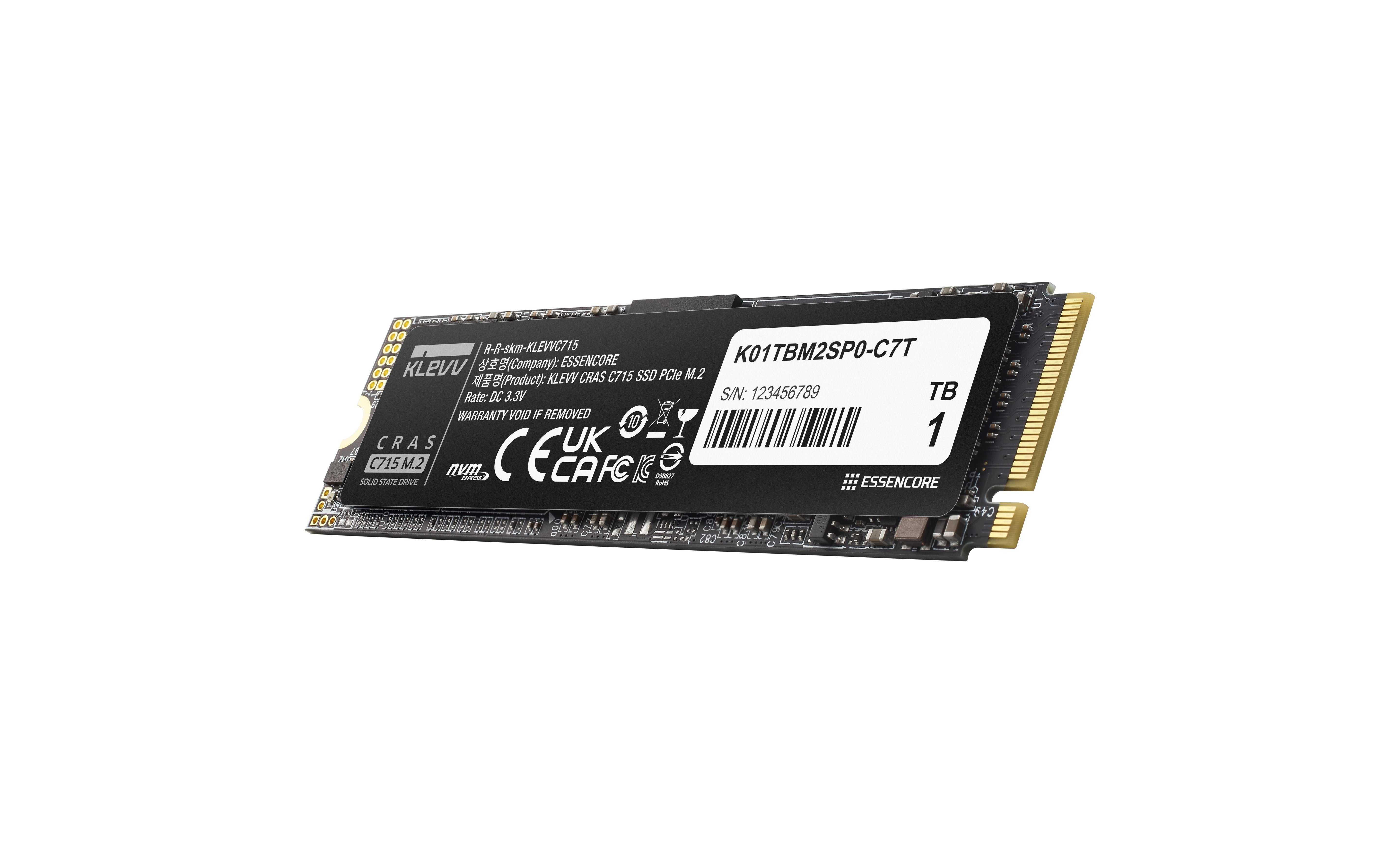 EAN 4895194901815 - Klevv CRAS C715 1 TB M.2 PCI Express 3.0 NVMe 3D TLC NAND imagen 2