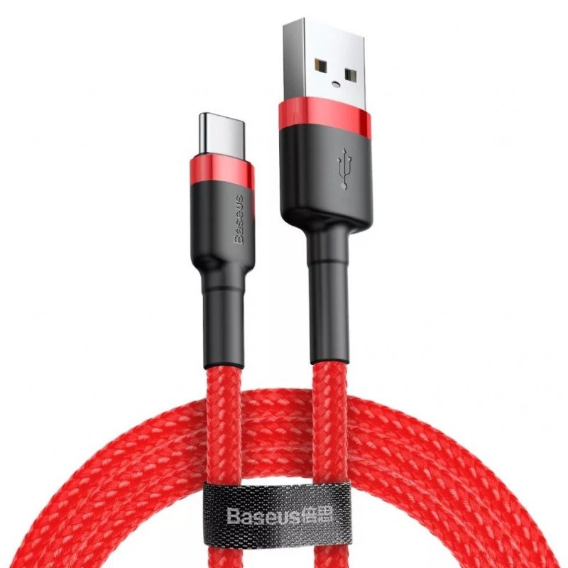 Baseus Type-C Cafule Cable 2a, 3m Red/Red (Catklf-U09)