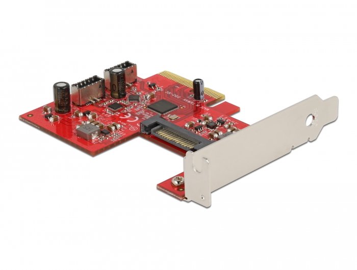 Delock Pci Express Tarjeta A 2 X Intern Usb 3.2 Gen 2 Key A 20 Pin Hembra