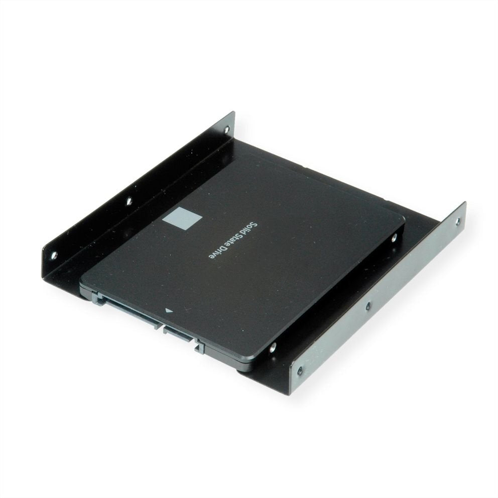 Roline Montageadapter, 3,5 Zoll Rahmen Fr 1x 2.5 Hdd Ssd, Metall, Schwarz